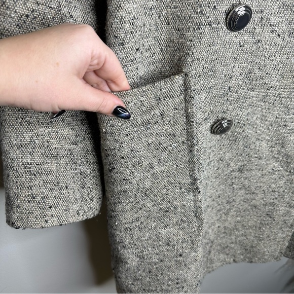 Tory Burch Linen Kinsley Coat size 4 - Picture 3 of 8